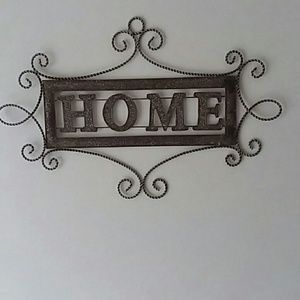 Glittery heavy metal sign